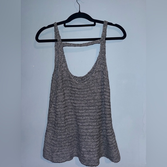 American Eagle Outfitters Gray Knit Tank Top - Picture 2 of 4
